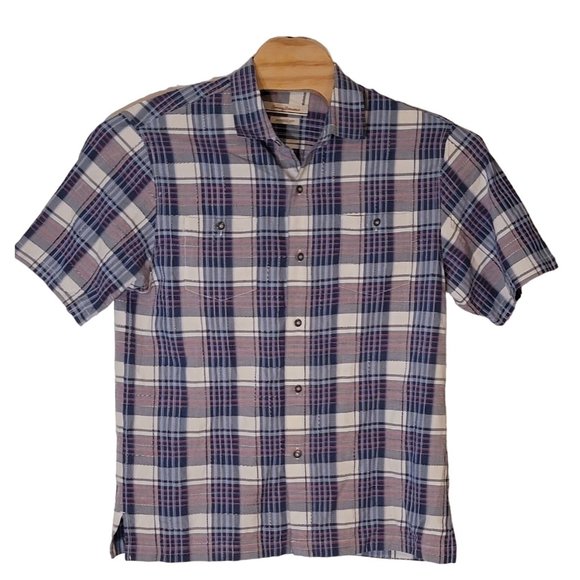 Tommy Bahama 75% Silk Multicolor Button Up Short Sleeve Shirt Large Size‎ Large - Picture 1 of 7